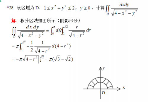 2017成人高考专升本高数试题及答案分析(图28)